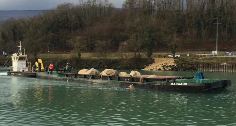 split hopper barge Baars for rental or sale