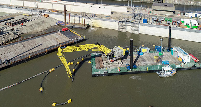 dredging modular pontoon