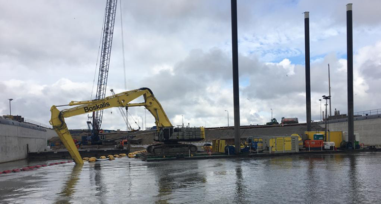 workplatform Baars zeesluis IJmuiden