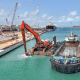 Shannon modular backhoe pontoon Baars Benin