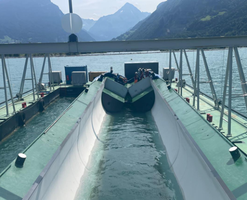 Split hopper barge Baars