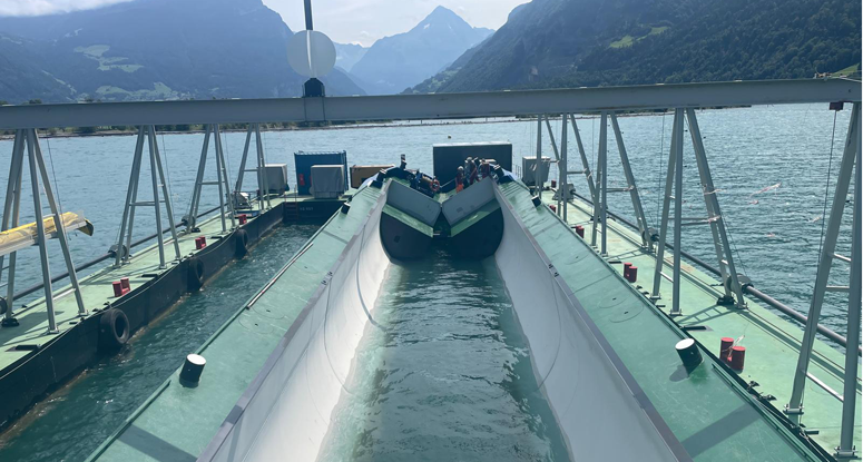 Split hopper barge Baars
