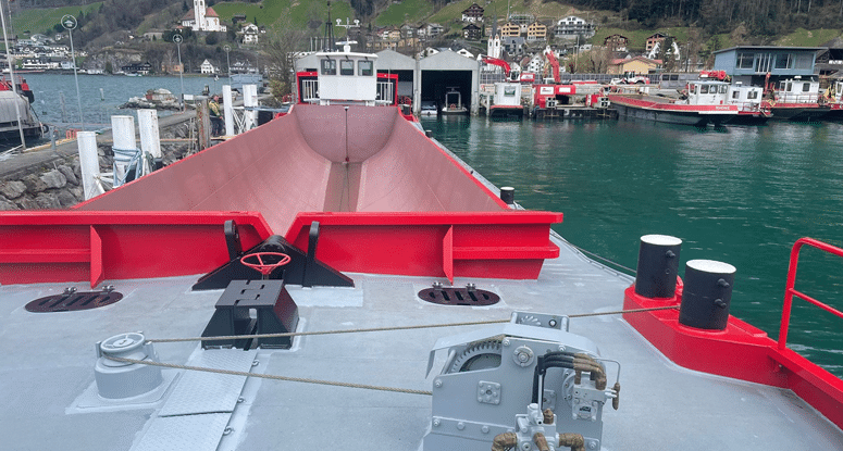 B310 self propelled brandnew Baars (2)( 775x415 ) split hopper barge self propelled dismountable Baars