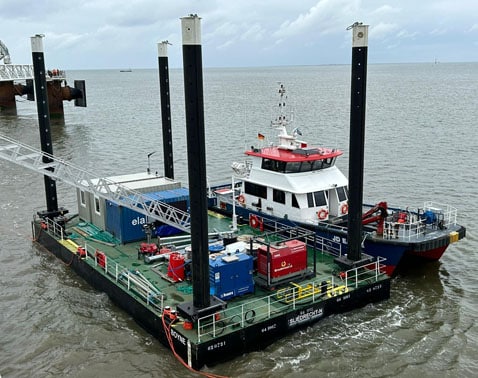 Jack-up modular pontoons Wilhelmshaven 478x378