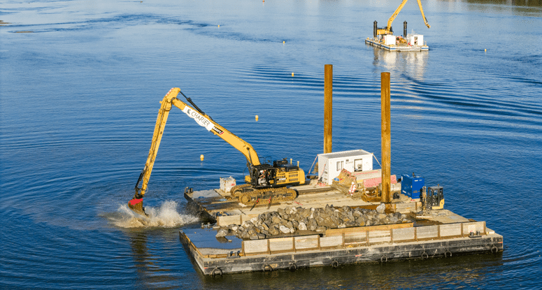 Modular pontoons Baars Duis France (9) blog split hopper barge modular pontoon Baars