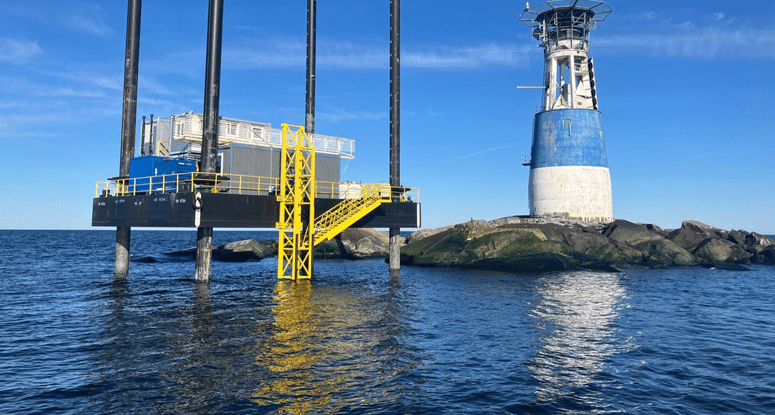 Mariahamn - Jackup including boat landing - Baars modular jackup 775x415 (2) Jack-up modular Baars including boatlanding geotechnical work