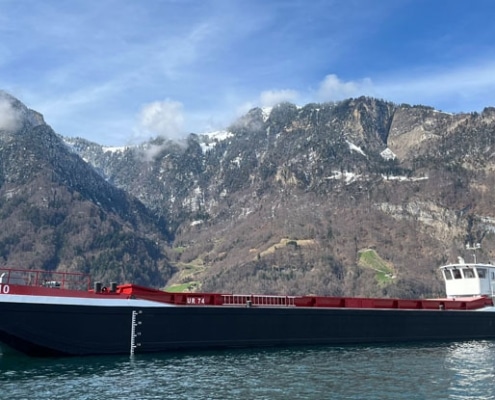 Split hopper barge propelled dismountable 335 m3 Baars